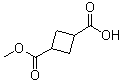 结构式 CAS# 116569-00-7, 1,3-环丁烷二甲酸单甲酯