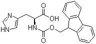 structure of CAS# 116611-64-4, N-Fmoc-L-histidine;Fmoc-His-OH