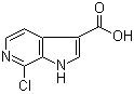 7-Chloro-1H-pyrrolo[2,3-c]pyridine-3-carboxylic acid molecular structure (CAS 1167055-41-5)