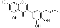 西北甘草异黄酮分子结构 (CAS 116709-70-7)