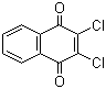 结构式 CAS# 117-80-6, 二氯萘醌; 2,3-二氯-1,4-萘醌