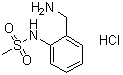structure of CAS# 1170256-90-2, N-[2-(Aminomethyl)phenyl]methanesulfonamide hydrochloride