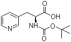 structure of CAS# 117142-26-4, (S)-N-Boc-(3-Pyridyl)alanine;Boc-3-(3-pyridyl)-L-alanine; N-tert-Butoxycarbonyl-3-pyridyl-L-alanine