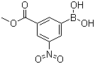 结构式 CAS# 117342-20-8, 3-甲氧基羰基-5-硝基苯硼酸