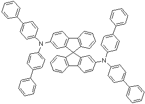 N2,N2,N2',N2'-Tetrakis([1,1'-biphenyl]-4-yl)-9,9'-spirobi[9H-fluorene]-2,2'-diamine molecular structure (CAS 1174006-39-3)