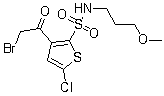 3-(2-Bromoacetyl)-5-chloro-N-(3-methoxypropyl)-2-thiophenesulfonamide molecular structure (CAS 1174304-97-2)