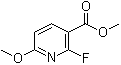 结构式 CAS# 117671-03-1, 2-氟-6-甲氧基-3-吡啶羧酸甲酯