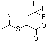 structure of CAS# 117724-63-7, 2-Methyl-4-trifluoromethylthiazole-5-carboxylic acid;2-Methyl-4-(trifluoromethyl)-1,3-thiazole-5-carboxylic acid
