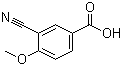 结构式 CAS# 117738-82-6, 3-氰基-4-甲氧基苯甲酸