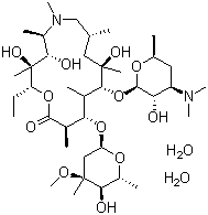 structure of CAS# 117772-70-0, Azithromycin dihydrate