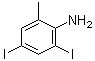 structure of CAS# 117832-09-4, 2,4-Diiodo-6-methylaniline