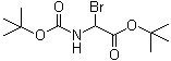 结构式 CAS# 117833-60-0, 溴(叔丁氧羰基氨基)乙酸叔丁酯