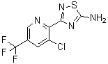 结构式 CAS# 1179362-69-6, 3-[3-氯-5-(三氟甲基)-2-吡啶基]-1,2,4-噻二唑-5-胺