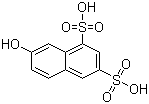 结构式 CAS# 118-32-1, 2-萘酚-6,8-二磺酸