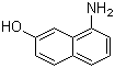 结构式 CAS# 118-46-7, 1-氨基-7-萘酚