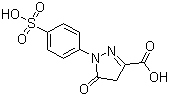 structure of CAS# 118-47-8, 1-(4'-Sulfophenyl)-3-carboxy-5-pyrazolone;4,5-Dihydro-5-oxo-1-(4-sulfophenyl)-1H-pyrazole-3-carboxylic acid