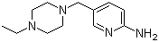 structure of CAS# 1180132-17-5, 5-[(4-Ethyl-1-piperazinyl)methyl]-2-pyridinamine;[5-[(4-Ethylpiperazin-1-yl)methyl]pyridin-2-yl]amine