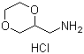 structure of CAS# 1185156-19-7, 1,4-Dioxane-2-methanamine hydrochloride