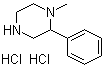 structure of CAS# 1185293-45-1, 1-Methyl-2-phenylpiperazine hydrochloride