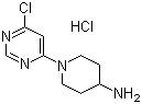 结构式 CAS# 1185307-78-1, 1-(6-氯-4-嘧啶基)-4-哌啶胺盐酸盐
