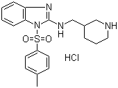 structure of CAS# 1185308-14-8, 1-[(4-Methylphenyl)sulfonyl]-N-(3-piperidinylmethyl)-1H-benzimidazol-2-amine hydrochloride