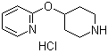 structure of CAS# 1185308-16-0, 2-(4-Piperidinyloxy)pyridine hydrochloride