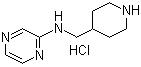 结构式 CAS# 1185309-33-4, N-(4-哌啶基甲基)-2-吡嗪胺盐酸盐