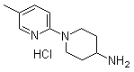 structure of CAS# 1185319-44-1, 1-(5-Methyl-2-pyridinyl)-4-piperidinamine hydrochloride