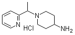 结构式 CAS# 1185320-11-9, 1-[1-(2-吡啶基)乙基]-4-哌啶胺盐酸盐