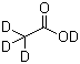 Acetic acid molecular structure (CAS 1186-52-3)