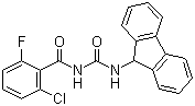 2-Chloro-N-[(9H-fluoren-9-ylamino)carbonyl]-6-fluorobenzamide molecular structure (CAS 1186372-20-2)