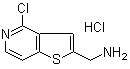 结构式 CAS# 1187830-62-1, 4-氯噻吩并[3,2-c]吡啶-2-甲胺盐酸盐
