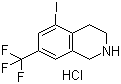结构式 CAS# 1187830-65-4, 1,2,3,4-四氢-5-碘-7-(三氟甲基)异喹啉盐酸盐