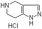 结构式 CAS# 1187830-85-8, 4,5,6,7-四氢-1H-吡唑并[4,3-c]吡啶盐酸盐