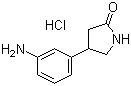 structure of CAS# 1187830-88-1, 4-(3-Aminophenyl)-2-pyrrolidinone hydrochloride