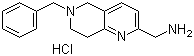 结构式 CAS# 1187830-89-2, 6-苄基-5,6,7,8-四氢-1,6-萘啶-2-甲胺盐酸盐