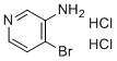 结构式 CAS# 1187932-30-4, 4-溴吡啶-3-胺二盐酸盐