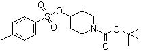 结构式 CAS# 118811-07-7, 4-(甲苯-4-磺酰氧)哌啶-1-羧酸叔丁酯