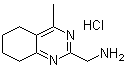 结构式 CAS# 1188263-46-8, 5,6,7,8-四氢-4-甲基-2-喹唑啉甲胺盐酸盐