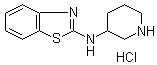 结构式 CAS# 1188265-39-5, N-3-哌啶基-2-氨基苯并噻唑盐酸盐