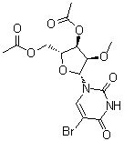 结构式 CAS# 1188522-81-7, 5-溴-2'-O-甲基尿苷 3',5'-二乙酸酯