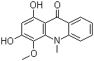 1,3-Dihydroxy-4-methoxy-10-methylacridin-9(10H)-one molecular structure (CAS 1189362-86-4)