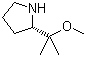 structure of CAS# 118971-00-9, (S)-2-(1-Methoxy-1-methylethyl)pyrrolidine
