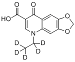 结构式 CAS# 1189890-98-9, 恶喹酸-d5