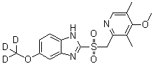 结构式 CAS# 1189891-71-1, 奥美拉唑砜-d<sub>3</sub>