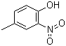结构式 CAS# 119-33-5, 2-硝基-4-甲苯酚; 4-甲基-2-硝基苯酚; 邻硝基对甲基苯酚; 邻硝基对甲酚