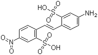 4-Nitro-4'-aminostilbene-2,2'-disulfonic acid molecular structure (CAS 119-72-2)