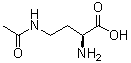 structure of CAS# 1190-46-1, (2S)-4-(Acetylamino)-2-aminobutanoic acid;Ngamma-Acetyl-L-alpha,gamma-diaminobutyric acid