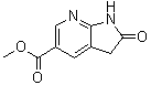 2,3-Dihydro-2-oxo-1H-pyrrolo[2,3-b]pyridine-5-carboxylic acid methyl ester molecular structure (CAS 1190317-75-9)