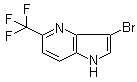 结构式 CAS# 1190320-16-1, 3-溴-5-(三氟甲基)-1H-吡咯并[3,2-b]吡啶